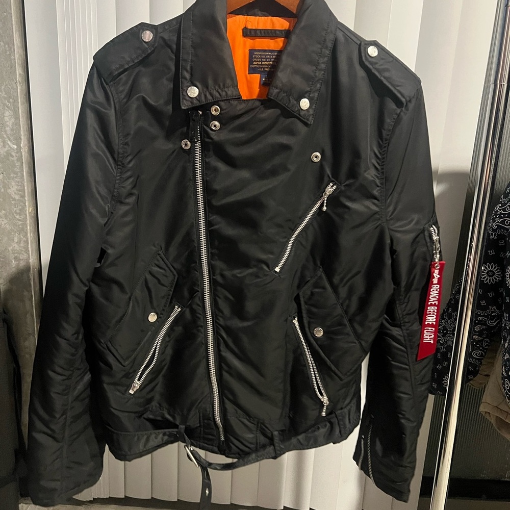 Alpha Industries Nylon Biker Jacket